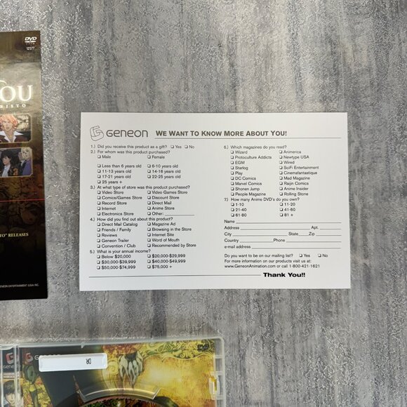 Gankutsuou: The Count of Monte Cristo - Chapter 1 (DVD, 2005) Anime Excellent - Picture 5 of 6